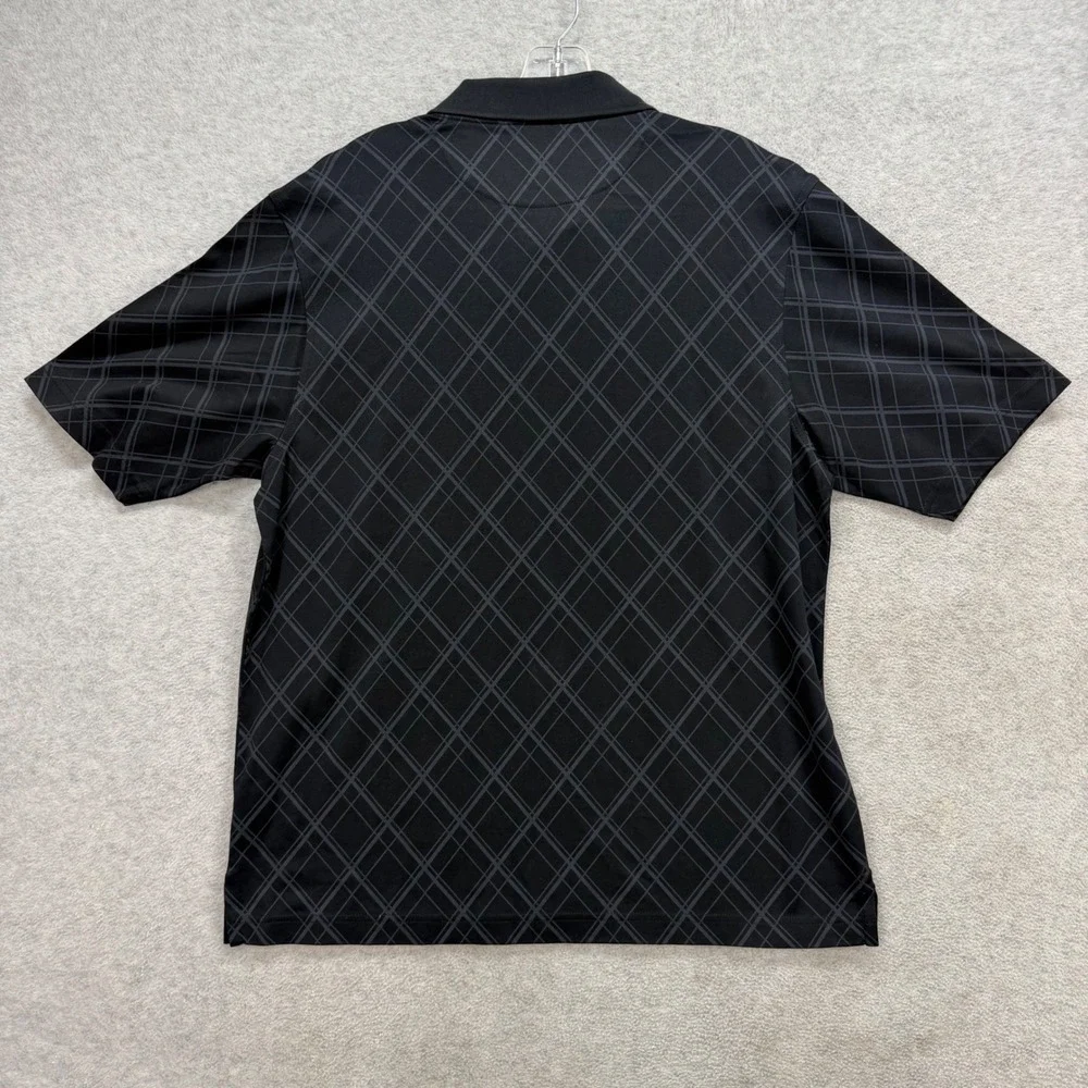 Jos. A. Bank Polo Shirt Mens Small Black Diamond Leadbetter Golf Performance NEW - Picture 2 of 6